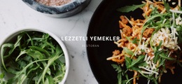 Lezzetli Yeşil Yiyecekler Şablon