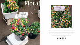 Floral Art And Design - Simple Website Template