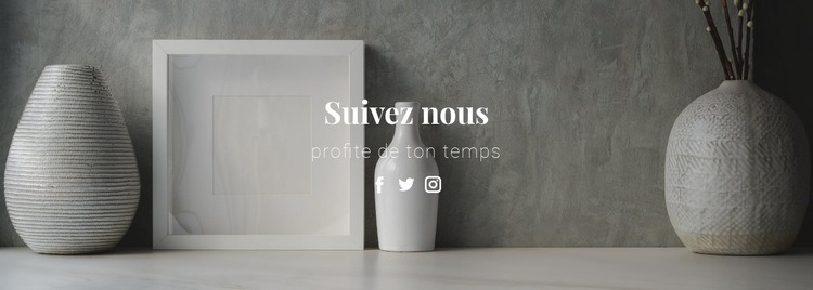 Suivez-nous et profitez-en Conception de site Web