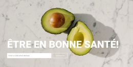 Une Bonne Nutrition Pour La Santé - HTML Generator Online