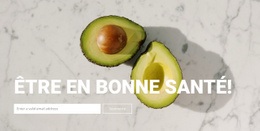 Une Bonne Nutrition Pour La Santé - Maquette De Site Web Polyvalente