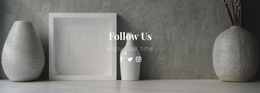 Follow And Enjoy To Us One Page Template