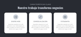 Nuestro Trabajo Transforma Negocios - Maqueta De Sitio Web De Descarga Gratuita