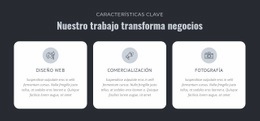 Nuestro Trabajo Transforma Negocios - Crea Una Plantilla Increíble