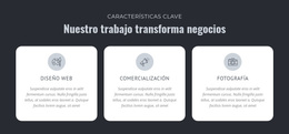 Nuestro Trabajo Transforma Negocios - Tema Profesional De WordPress