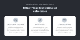 Notre Travail Transforme Les Entreprises – Page De Destination HTML