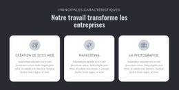 Notre Travail Transforme Les Entreprises – Inspiration De Modèle HTML5