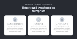 Notre Travail Transforme Les Entreprises - Modèle De Page De Destination