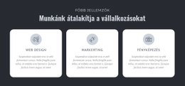 Munkánk Átalakítja A Vállalkozásokat – HTML Céloldal