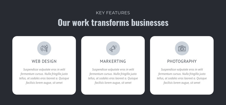 Our work transforms businesses Joomla Template