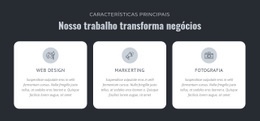 Design Do Site Para Nosso Trabalho Transforma Negócios