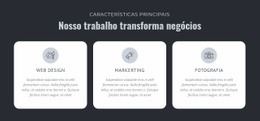 Nosso Trabalho Transforma Negócios - Crie Um Modelo Incrível