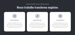 Nosso Trabalho Transforma Negócios - Inspiração De Modelo HTML5