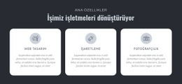 İşimiz Işletmeleri Dönüştürüyor - Bir Sayfalık HTML Şablonu