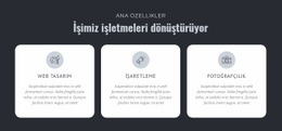 İşimiz Işletmeleri Dönüştürüyor - Ücretsiz Indirilebilen Web Sitesi Maketi