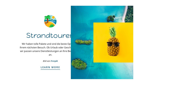 Bora Bora Schnorcheln Website-Vorlage