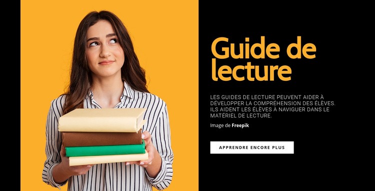 Lecture efficace Maquette de site Web