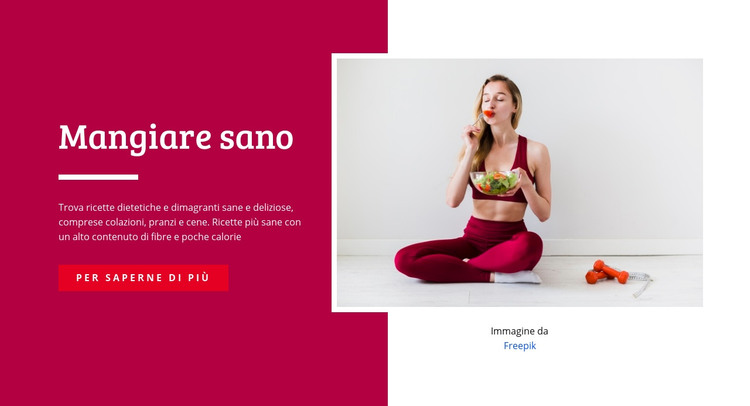 Assistenza alimentare Modello HTML