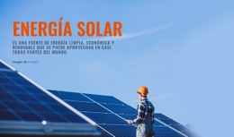 Diseño De Sitio Listo Para Usar Para Productos De Energía Solar