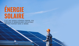 Produits D'Énergie Solaire - Modèle De Site