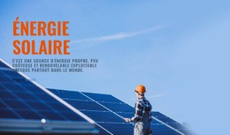 Produits D'Énergie Solaire - Modèle HTML5 Réactif