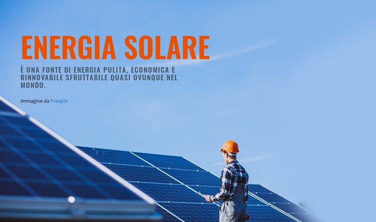 Prodotti a energia solare Modelli di Website Builder