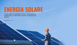 Prodotti A Energia Solare Modello HTML5 E CSS3