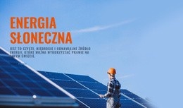 Produkty Energii Słonecznej Szablon Panelu Administratora