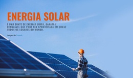 Produtos De Energia Solar Modelo Responsivo HTML5