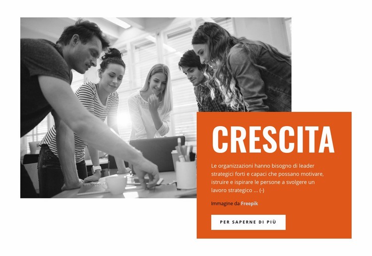 Crescita aziendale Costruttore di siti web HTML