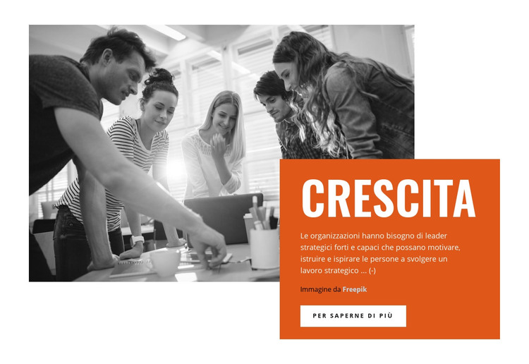 Crescita aziendale Modello HTML