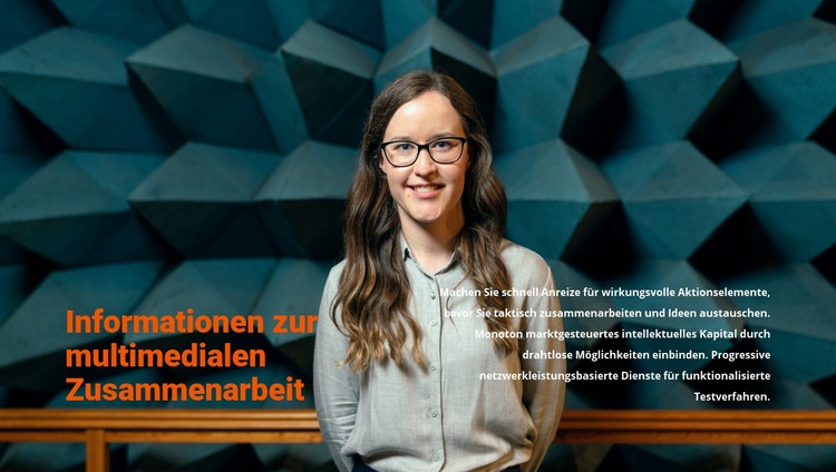 Arbeitszusammenarbeit HTML5-Vorlage