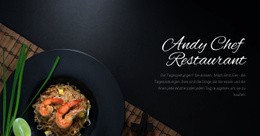Chef Restaurant Essen - Website-Vorlagen