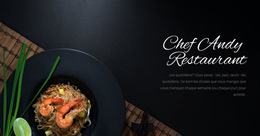 Chef Restaurant Nourriture – Téléchargement Du Modèle De Site Web