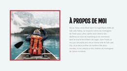 Meilleure Conception De Page De Destination Pour À Propos De Mon Blog