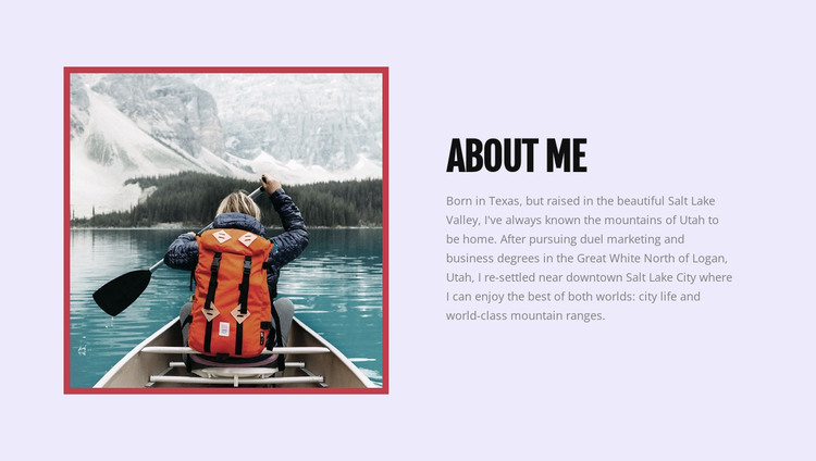 About my blog HTML Template