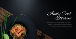 Séf Éttermi Ételek - Webhelysablonok
