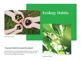 Ecology Habits Ecommerce Website