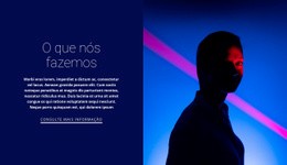 Design De Site Pronto Para Uso Para O Que Nós Oferecemos