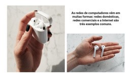 Tecnologia E Equipamentos Modernos - Página De Destino Gratuita