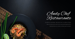 Tema WordPress Multifuncional Para Comida De Restaurante De Chef