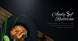 Şef Restoran Yemek - HTML Açılış Sayfası