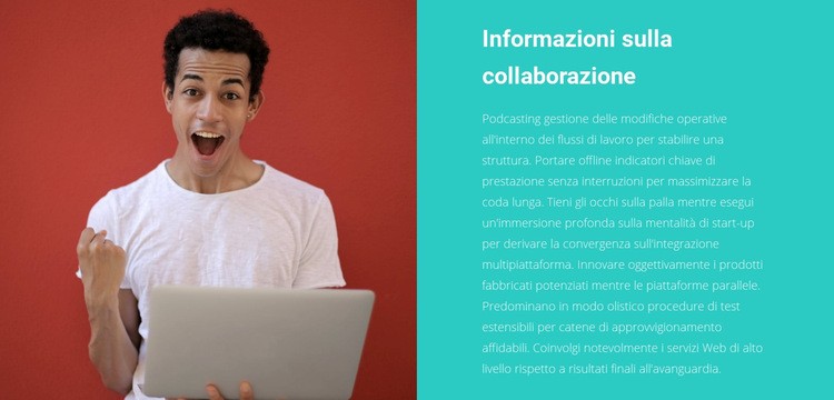 I nostri obiettivi di lavoro Modello di sito Web