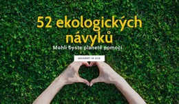 Bezplatná Šablona Návrhu Pro Ekologické Návyky