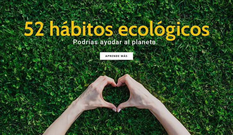 Hábitos ecológicos Plantilla Joomla