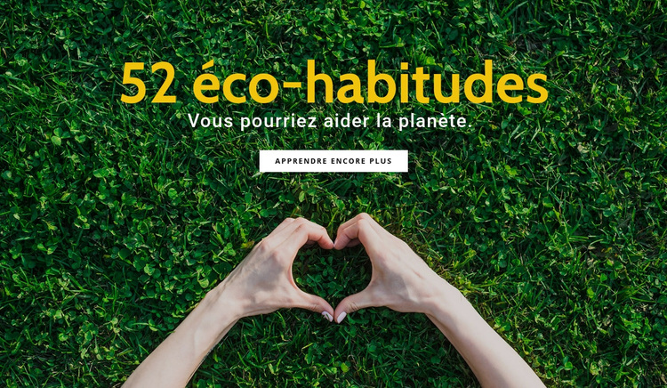 Habitudes écologiques Thème WordPress