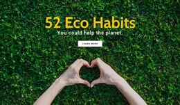 Ecofriendly Habits - Responsive HTML5