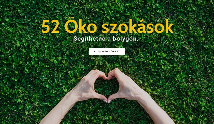 Környezetbarát szokások CSS sablon