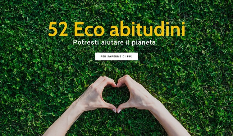 Abitudini ecocompatibili Modelli di Website Builder