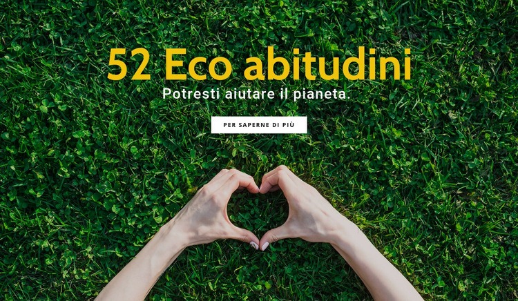 Abitudini ecocompatibili Un modello di pagina